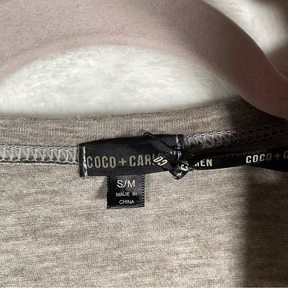 NWT Coco Carmen Cardigan Gray Womens S/M Boho Hippie Stretch Spring Wear Casual - Picture 3 of 9